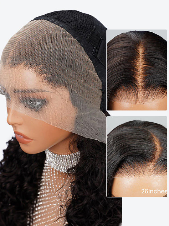Glueless Salt and Pepper 3D Body Wave 13x4 Lace Front Lace Wigs For Women