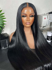 40 Inch 13x6 Full Lace Frontal Wig Long Straight Human Hair Wigs