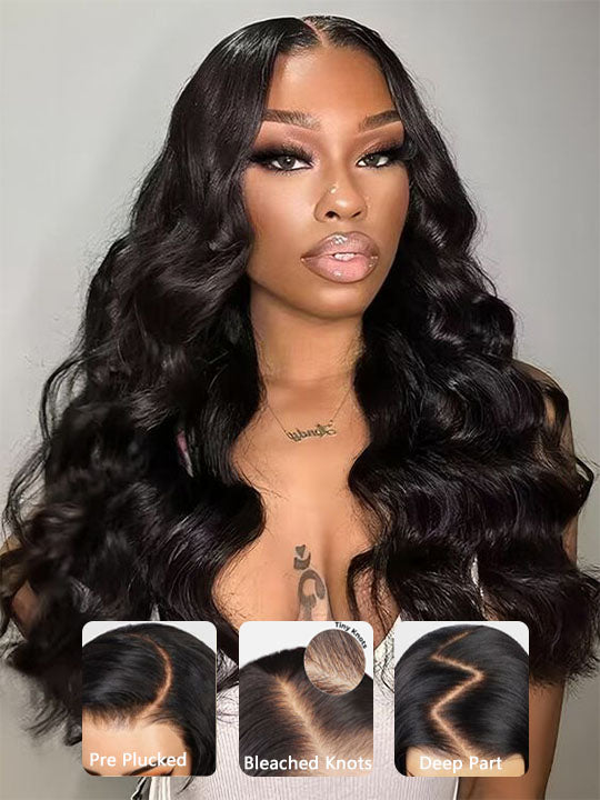 5*5 HD Lace Wigs Body Wave Glueless Wig 14A Brazilian Virgin Human Hair