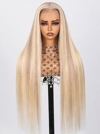 Kisslove Hair Blonde Balayage 13X4 Lace Frontal Wigs Blonde Human Hair Wig