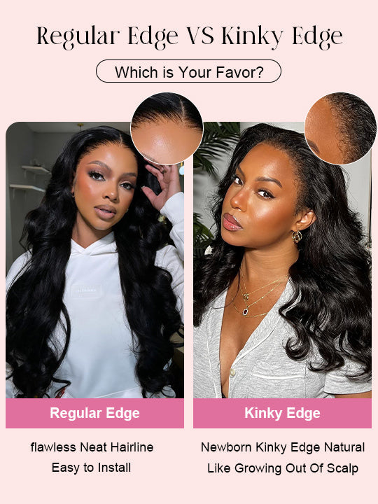 Kisslove Hair Body Wave Invisi-Drawstring 360 Lace Wig Pre Everything Glueless Lace Frontal Wigs