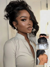 Kisslove Hair Body Wave Invisi-Drawstring 360 Lace Wig Pre Everything Glueless Lace Frontal Wigs
