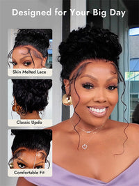 Kisslove Hair Body Wave Invisi-Drawstring 360 Lace Wig Pre Everything Glueless Lace Frontal Wigs
