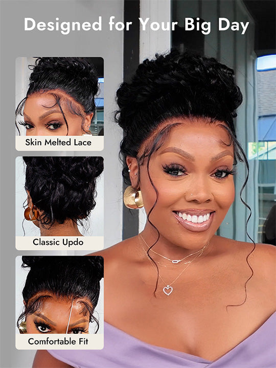 Kisslove Hair Body Wave Invisi-Drawstring 360 Lace Wig Pre Everything Glueless Lace Frontal Wigs
