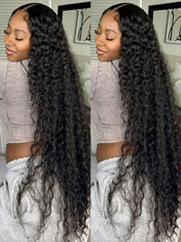 13x6 Lace Frontal Wig Deep Wave 36 38 40 Inch Ear to Ear Full Lace Frontal Long Human Hair Wigs