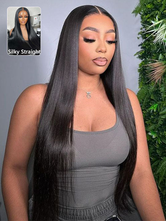 40 Inch 13x6 Full Lace Frontal Wig Long Straight Human Hair Wigs