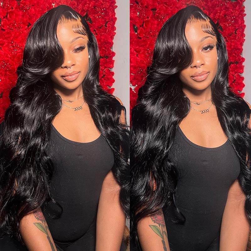 [Wear & Go] Breathable Air Wig 3D Body Wave 13x4 Lace Front Human Hair Wigs
