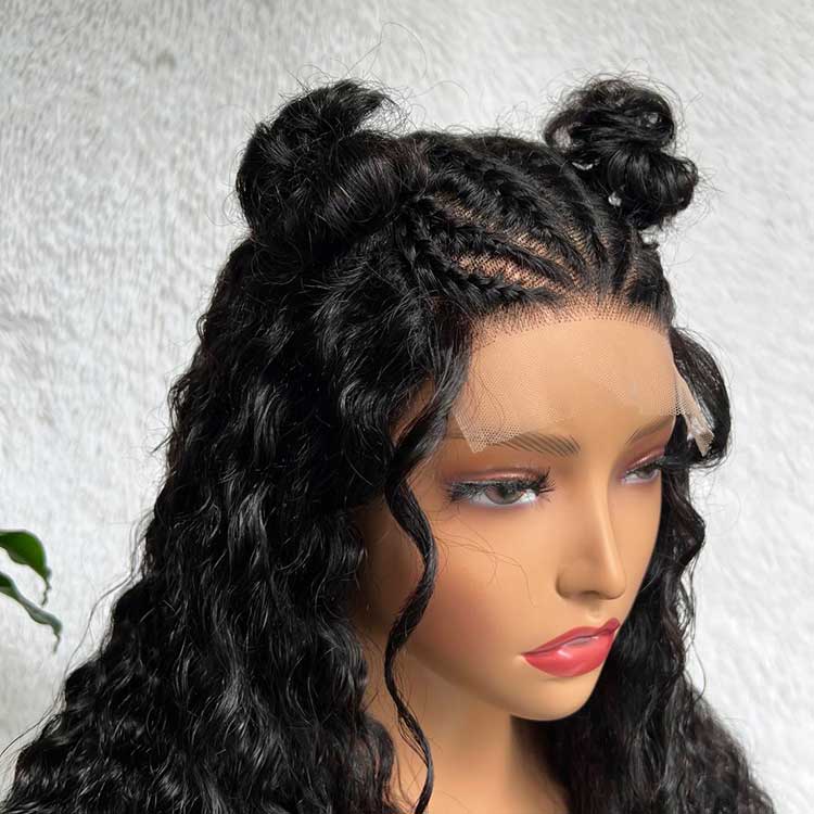 Pre Styled 5x5 HD Lace Braided Wig Deep Wave Pre Everything Beginner Friendly Human Hair Wigs