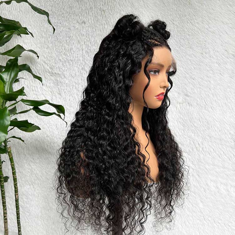 Pre Styled 5x5 HD Lace Braided Wig Deep Wave Pre Everything Beginner Friendly Human Hair Wigs