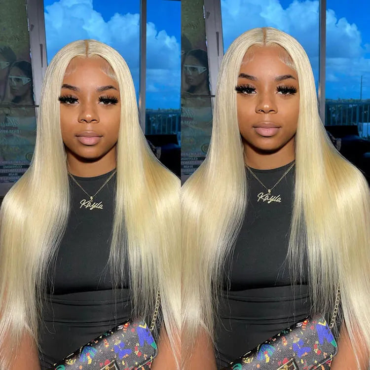 5*5 HD Lace Wigs 613 Blonde Hair Straight Brazilian Virgin Human Hair Wigs