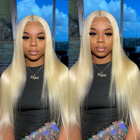 5*5 HD Lace Wigs 613 Blonde Hair Straight Brazilian Virgin Human Hair Wigs