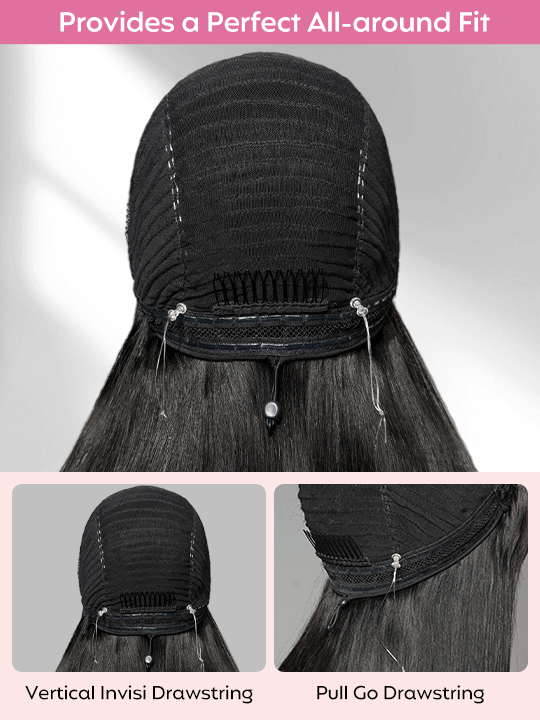 Kisslove Hair Honey Blonde Highlight Body Wave Wig With Invisi Drawstring 7x5 Glueless Lace Wig