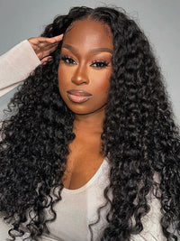 Double Drawn 5*5 HD Lace Wigs Deep Wave 14A Brazilian Virgin Human Hair Closure Wig