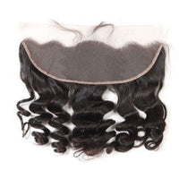 Loose Wave 3 Bundles With 13x4 HD Lace Frontal Closure 10A Brazilian Human Hair