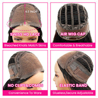 [Wear & Go] Air Wig Deep Wave 4x4/5x5/6x4.5 Lace Closure Wig 14A Virgin Hair