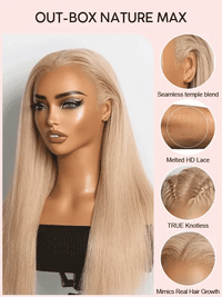 Kisslove Hair Ash Blonde 13x4 Lace Frontal Wig Loose Body Wave Glueless Lace Wigs Natural Hairline