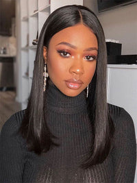 250% Density 13x4 Lace Frontal Bob Wig Pre Plucked Straight Bob Wigs for Black Women