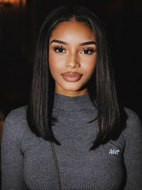 250% Density 13x4 Lace Frontal Bob Wig Pre Plucked Straight Bob Wigs for Black Women