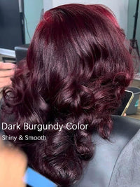 Pre Styled Side Part Colored Body Wave Bob Wig Glueless Drawstring Ready to Go Wigs