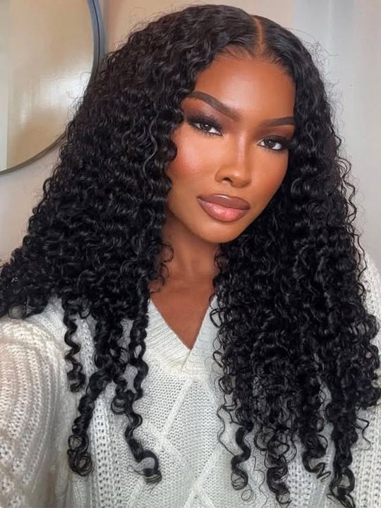 Kisslove Hair 13x6 Lace Frontal Burmese Curly Wig Bye Bye Knots Glueless Lace Wigs