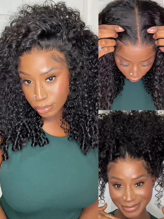 Kisslove Hair Burmese Curly 360 Lace Wig Pre Everything Invisi Drawstring Colored Human Hair Wigs