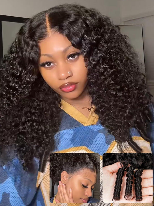 Kisslove Hair 13x6 Lace Frontal Burmese Curly Wig Bye Bye Knots Glueless Lace Wigs