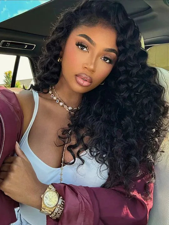 Loose Deep Wave Human Crochet Hair For Braids 100% Human Hair Extensions Designed for Easy DIY Styling