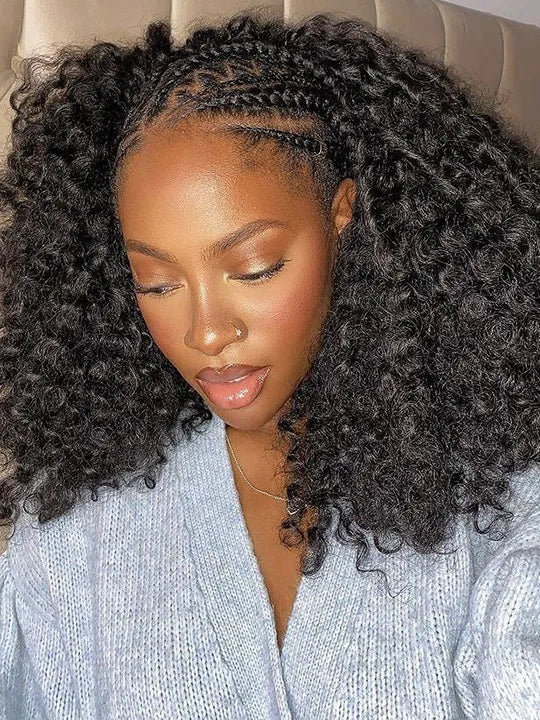 Kisslove Hair Water Wave Miracle Knots Crochet Hair 100% Human Hair Extensions for Braids
