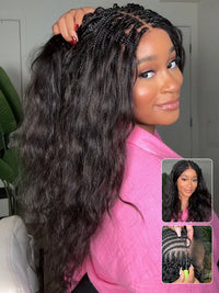 Body Wave Crochet Hair for Boho Braids Miracle Knots Pre-Separated Huuman Hair Extensions
