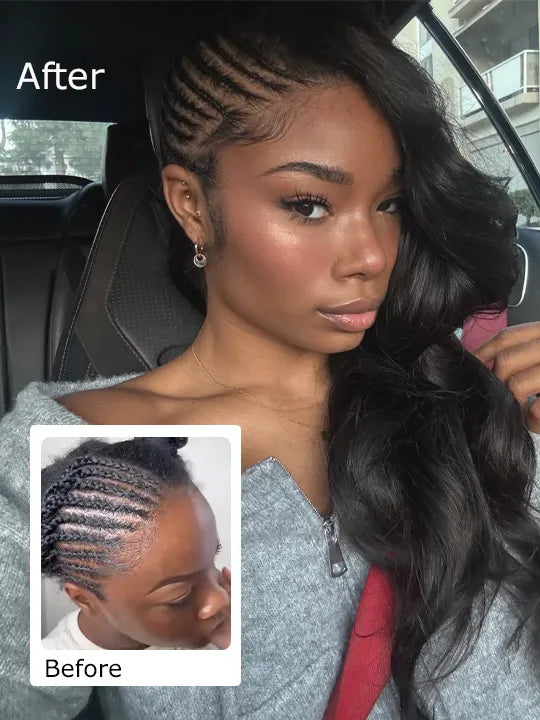 Body Wave Crochet Hair for Boho Braids Miracle Knots Pre-Separated Huuman Hair Extensions