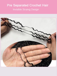 Burmese Curly Crochet Hair Designed for Miracle Knots Boho Braids Time-Saving Human Hair Extensions