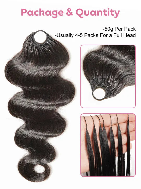 Body Wave Crochet Hair for Boho Braids Miracle Knots Pre-Separated Huuman Hair Extensions