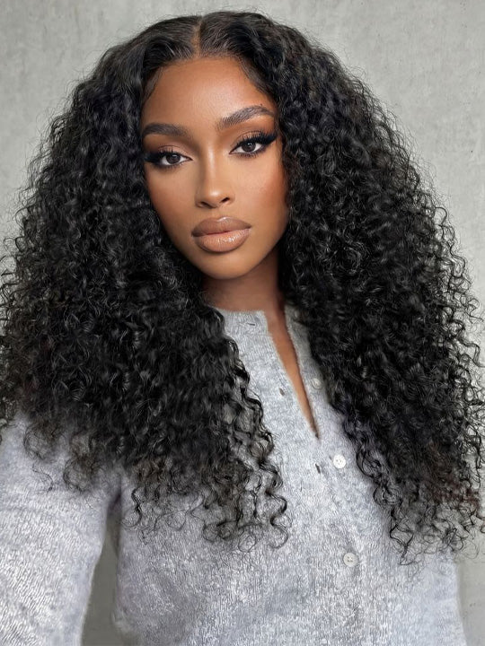 Deep Wave 13x6 Lace Front Wig Pre Plucked Ear to Ear Lace Frontal Human Hair Wigs
