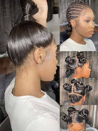 Full Lace Wig Body Wave Brazilian Human Hair Wigs Pre Plucked Real Scalp Invisi-Drawstring Cap