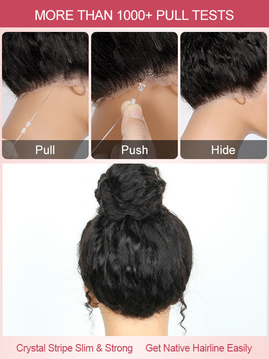 Kisslove Invisi-Drawstring Water Wave 360 Lace Frontal Wig Pre Everything Glueless Lace Wigs