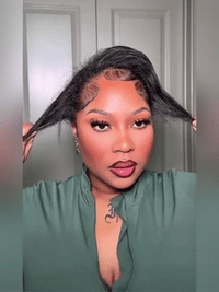 [3 In 1 Half Wig] Kinky Edge Kinky Straight Hair Beginner Friendly Glueless Drawstring Cap Half Wig