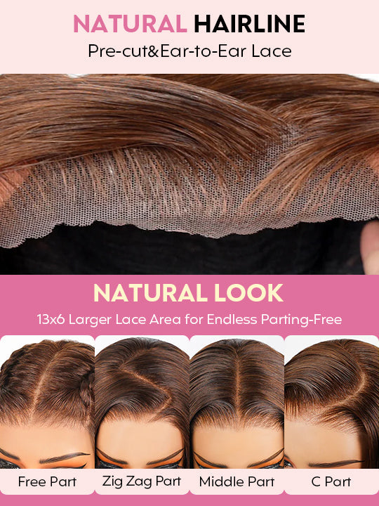 Honey Blonde Highlights 3D Body Wave Wig 5x5 13x4 13x6 Full Lace Frontal Human Hair Wigs