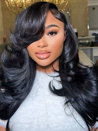 Pre Styled Efortless Chic Layer 13x6 Full Lace Frontal Wig High Density Peacock Curls Glueless Ready to Wear Wig