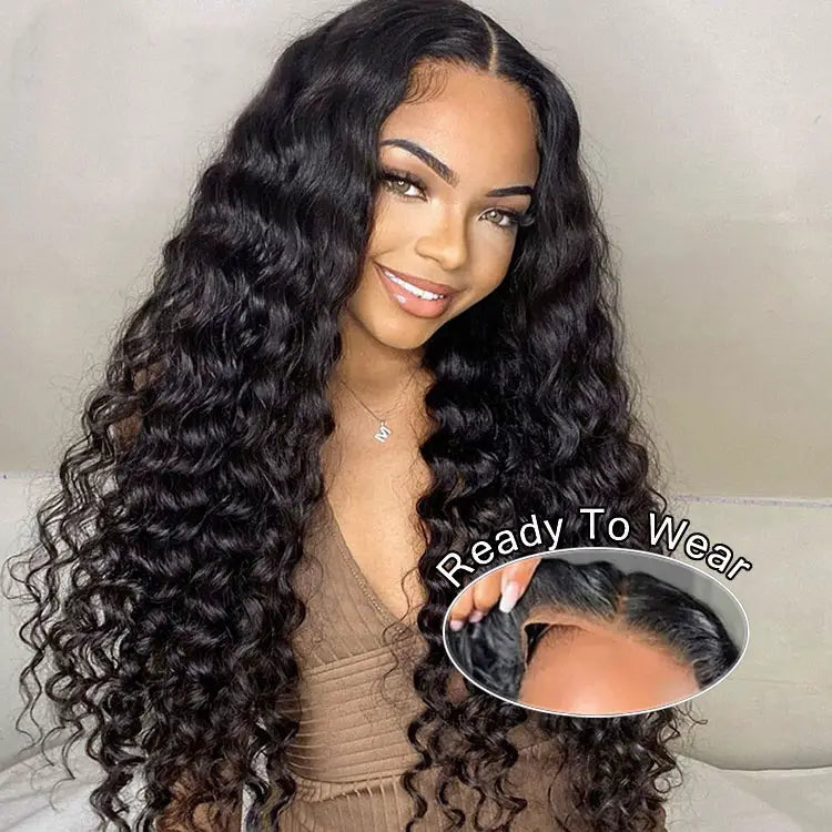 [Wear & Go] Pre-Everything Glueless 4x4/6x4.5/10x6 Lace Front Wigs Loose Deep Wave