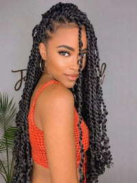 Kisslove Hair Two Strands Twists Pre-Braid Glueless 360 Lace Frontal Human Hair Wigs