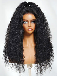 Bye Bye Knots 13x6 Lace Frontal Wig Water Wave Pull & Go Drawstring Glueless Wigs