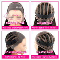 [Wear & Go] Air Wig Jerry Curly 13x4 Lace Wigs 14A Virgin Hair