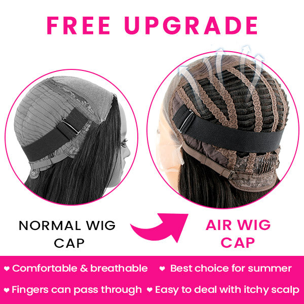 [Air Wig] #4 Chocolate Brown Straight Hair 5x5 13x4 13x6 Lace Wigs Human Hair