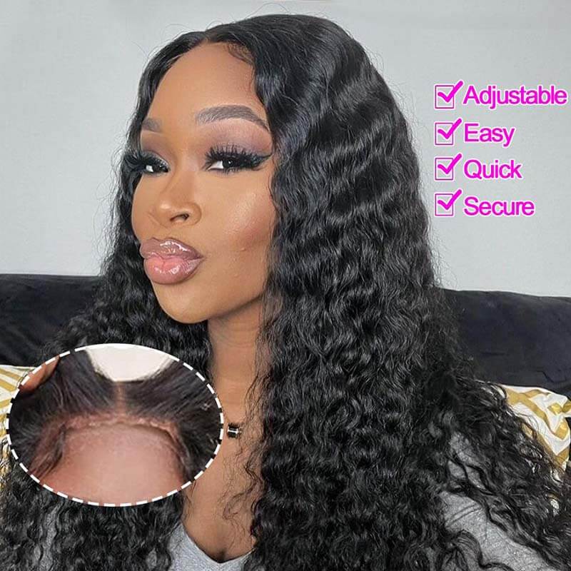 [Wear & Go] Air Wig Deep Wave 4x4/5x5/6x4.5 Lace Closure Wig 14A Virgin Hair