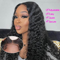 [Wear & Go] Air Wig Deep Wave 4x4/5x5/6x4.5 Lace Closure Wig 14A Virgin Hair