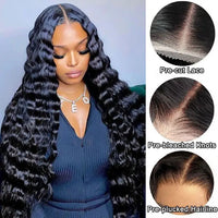 [Wear & Go] Pre-Everything Glueless 4x4/6x4.5/10x6 Lace Front Wigs Loose Deep Wave