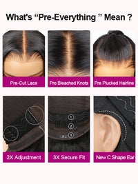 [Wear & Go] Pre-Everything Glueless Air Wig 3D Body Wave 4x4/6x4.5/13x4 Lace Front Wigs