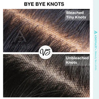Light Yaki Straight Invisi Strap Snug Fit 360 Transparent Lace Frontal Bleached Knots Pre Cut Lace Wig Natural Color