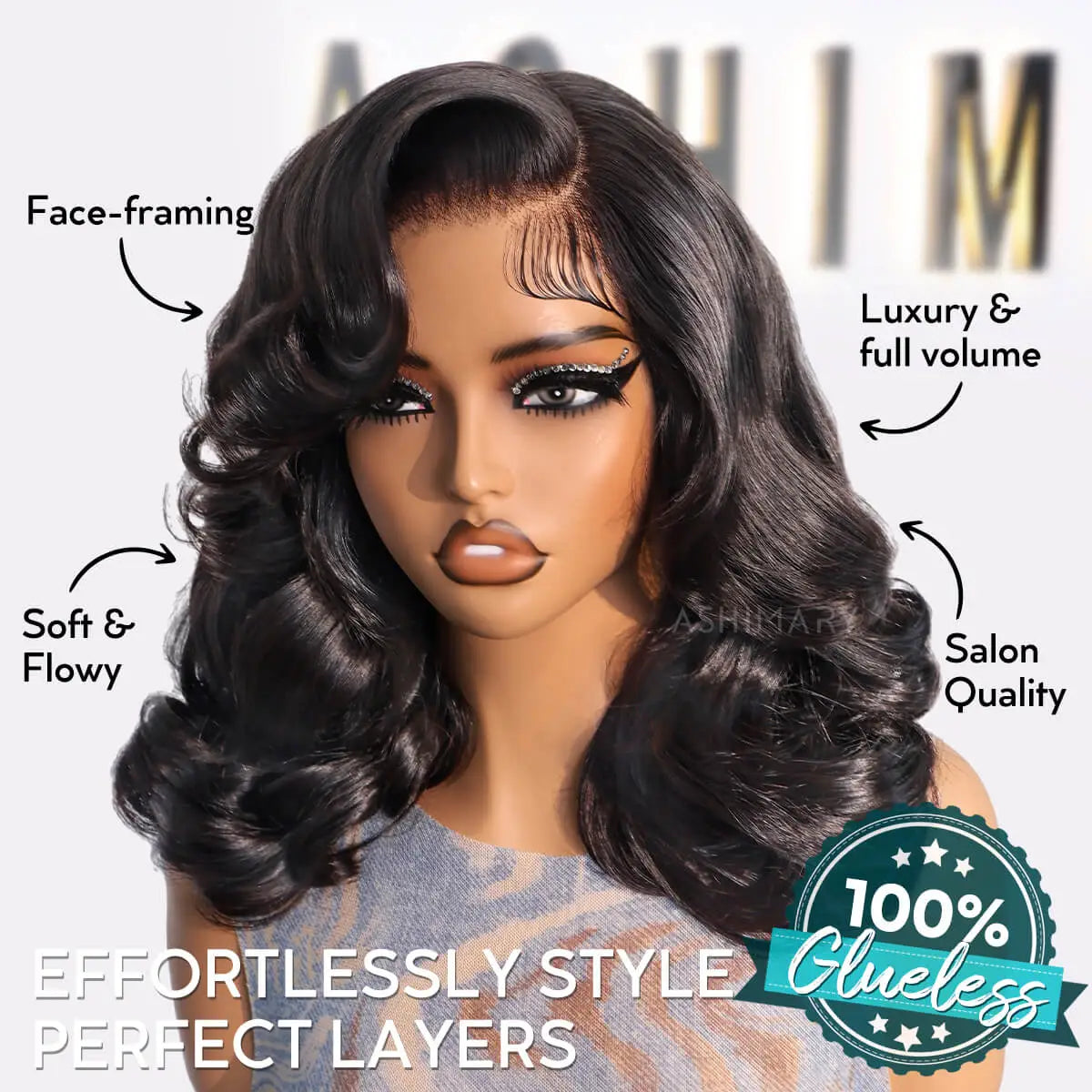 Pre-Layered Short Body Wave Bob Invisi Strap Snug Fit 360 Transparent Lace Frontal Salon-Free Face Framing Glueless Wig