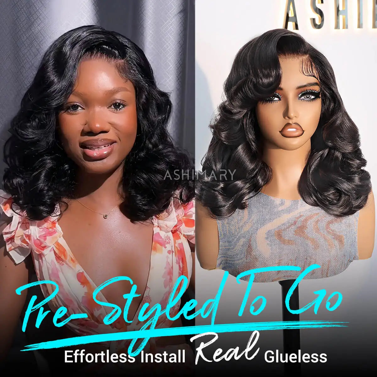 Pre-Layered Short Body Wave Bob Invisi Strap Snug Fit 360 Transparent Lace Frontal Salon-Free Face Framing Glueless Wig